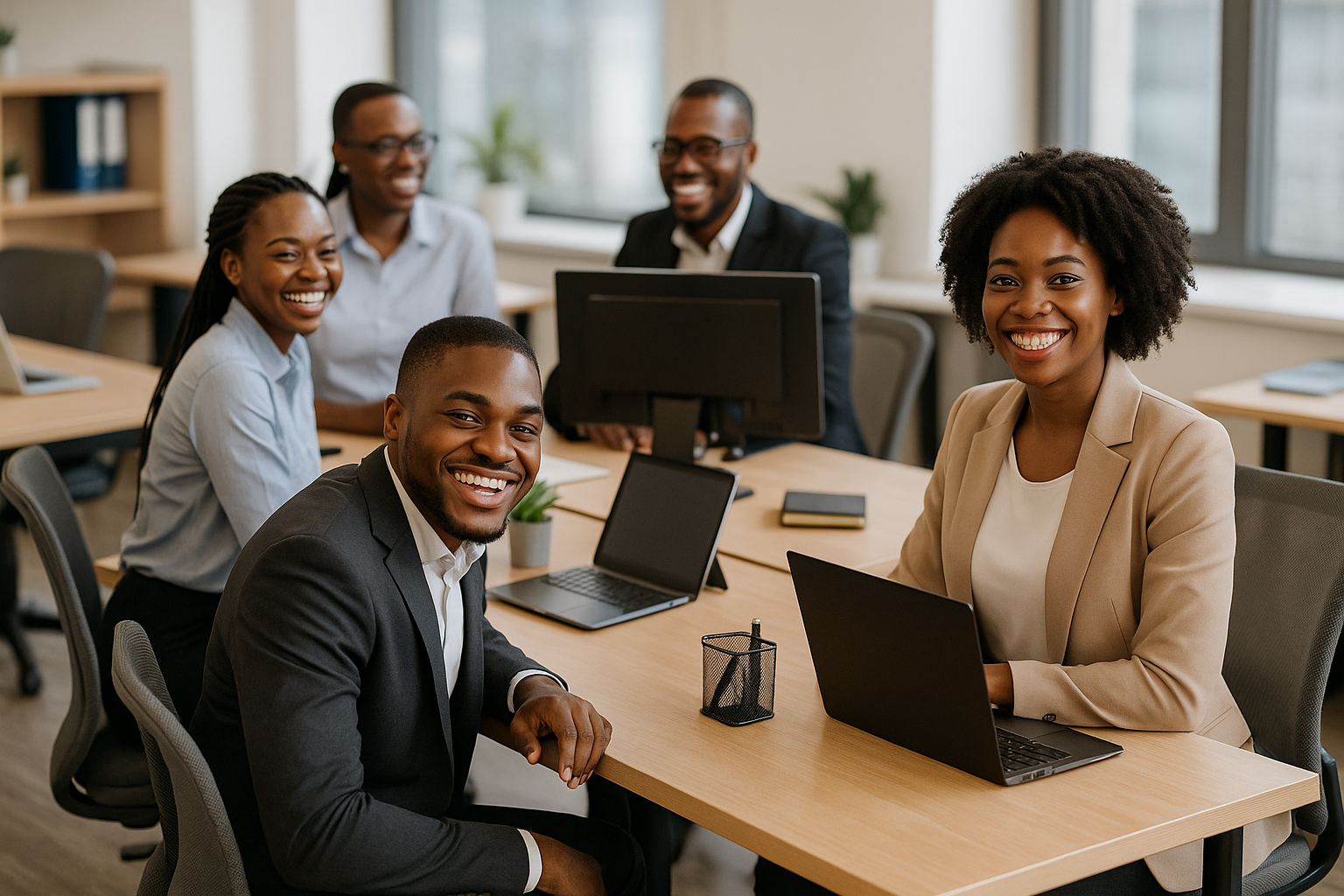 EverLife team members collaborating on-site